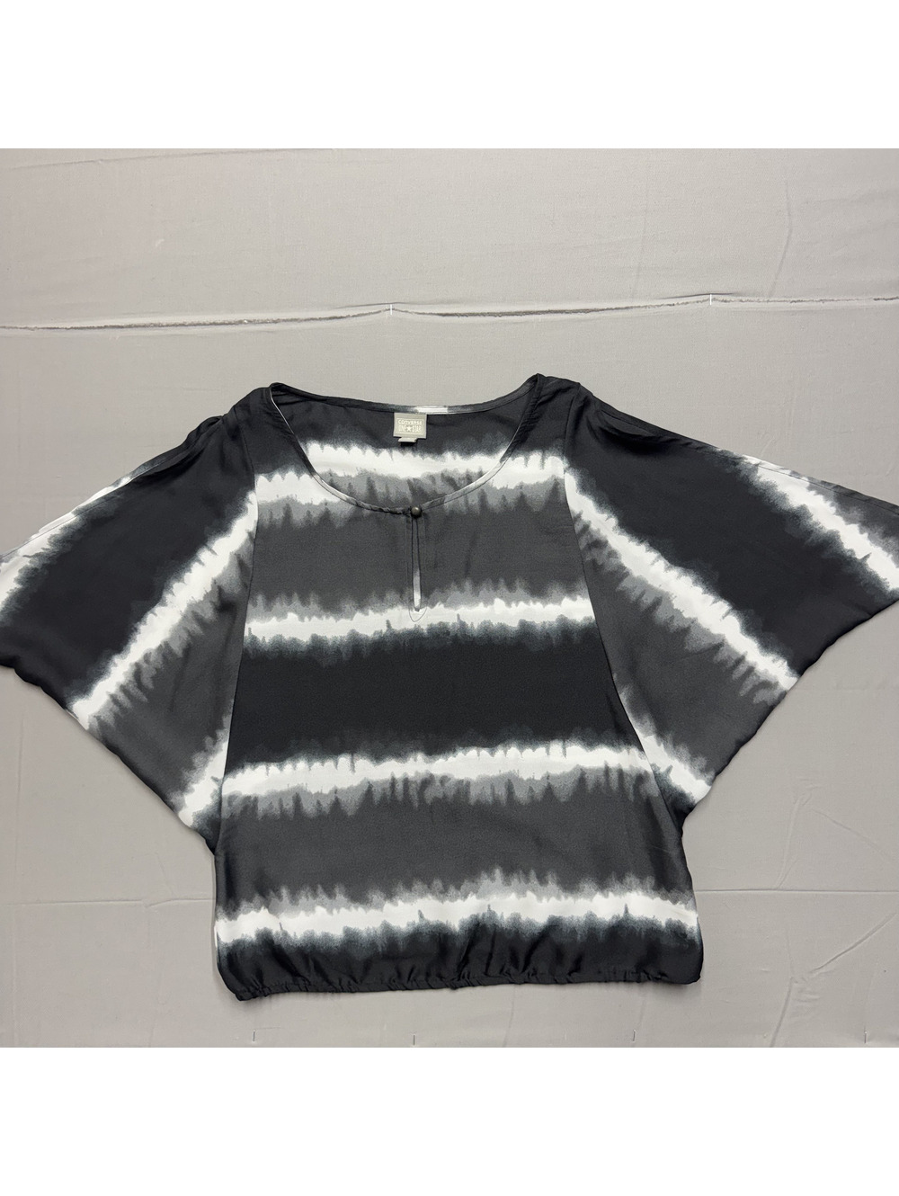 Converse One Star Women S Top Black White Tie Dye Kimono Sleeve Blouse Size S